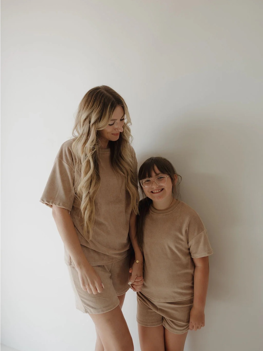 Forever French Terry Shorts Set - Tan